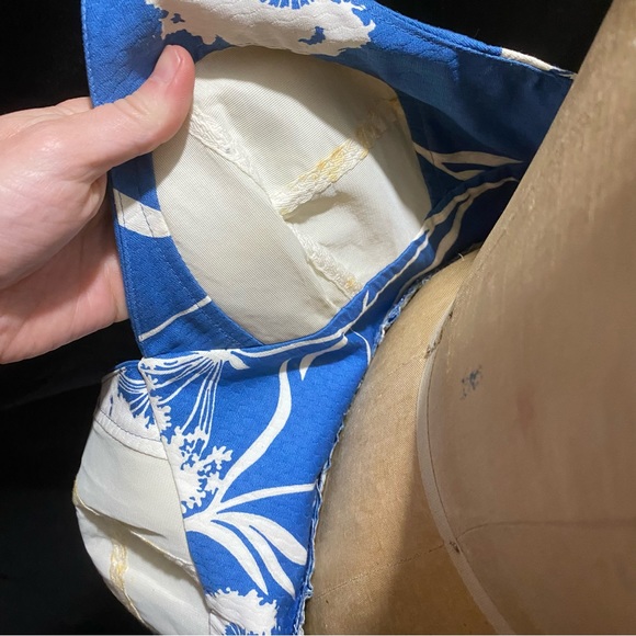 Malia Honolulu Vintage dress - blue and white size 10 - adjustable straps - Picture 6 of 15